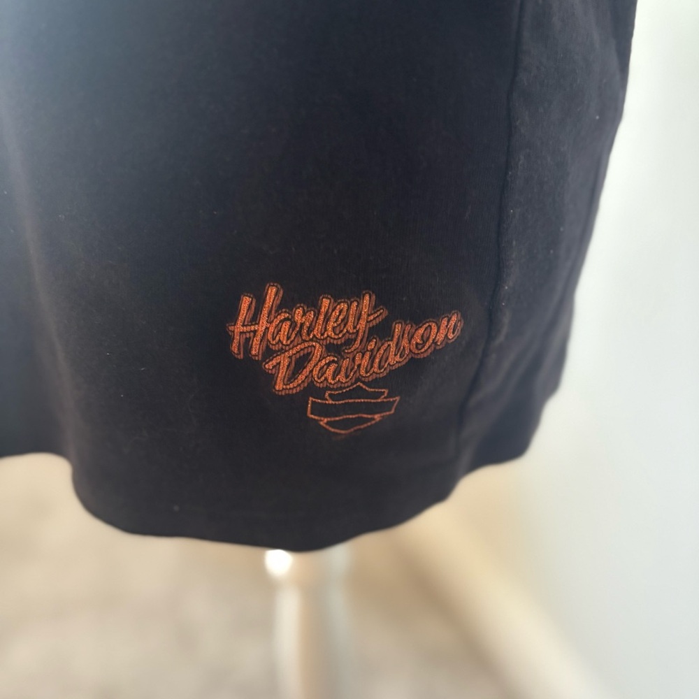 Womens Harley-Davidson Black & Orange Accent Logo Tee Women’s 2X - Picture 2 of 4